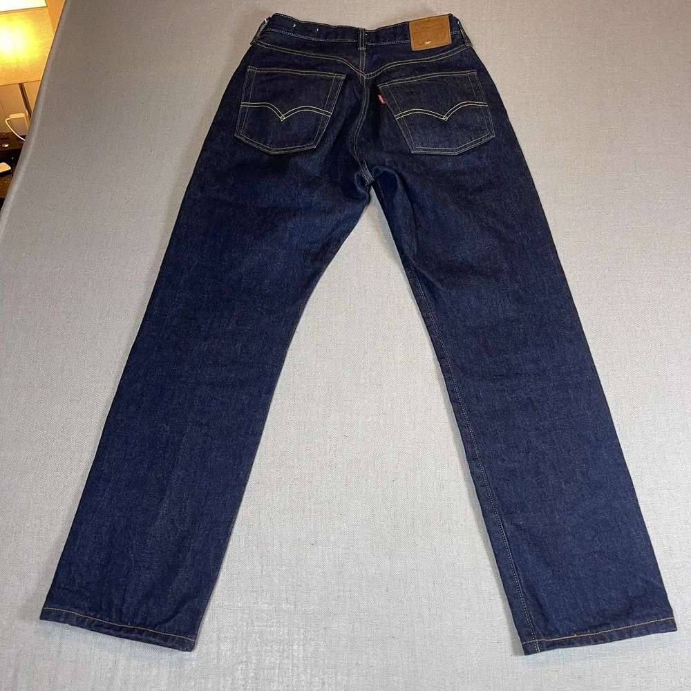 Levis 501 Jeans Men 26x30 Raw Indigo Selvedge Denim 150th Anniversary Button Fly